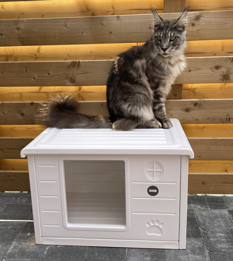 Kattenhuis Villa de Luxe voor binnen en buiten (Wit)