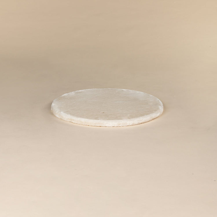 Grote, crèmekleurige Ligplaats Sleeper Rond (voor 12, 15 of 20 cm palen)