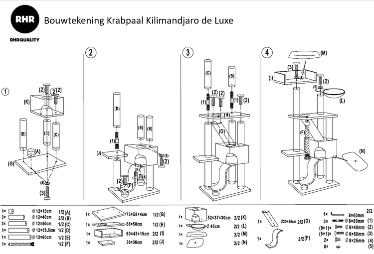 Krabpaal Kilimandjaro de Luxe Blackline (Donkergrijs)